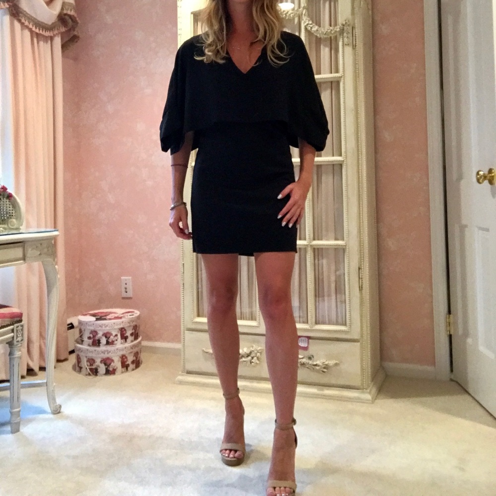 NWT 🖤 Zara Black Double Layer Dress [size small]